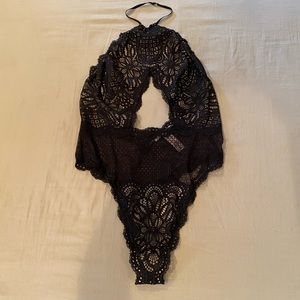 Victoria Secret Thong High Neck Lace Teddy